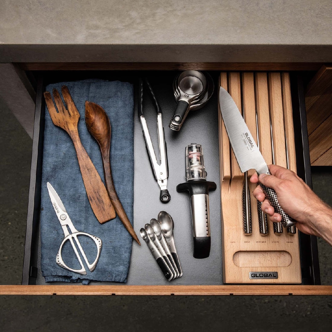 Global Hikaeme 6pc In-drawer Cutlery Set