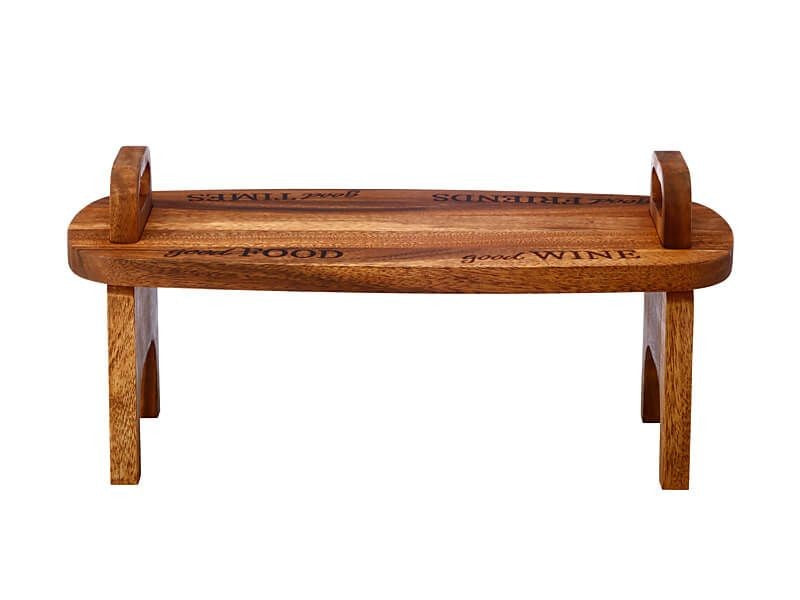 M&w Picnic Perfect Acacia Wood Serving Table 48x20cm