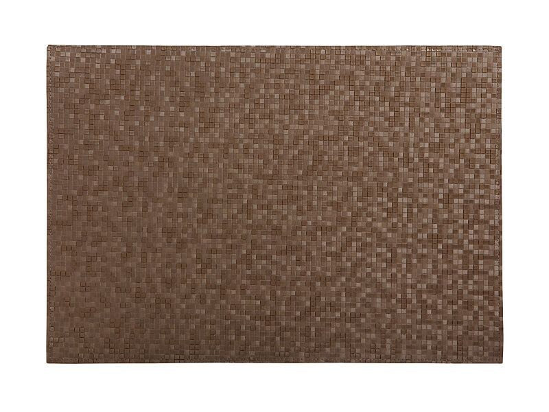 Maxwell & Williams Table Accents Leather Look Mosaic Placemat 43x30cm Brown