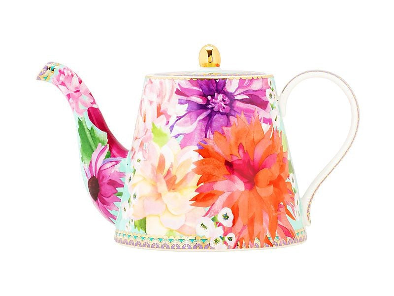 Maxwell & Williams Teas & C's Dahlia Daze Teapot With Infuser 1lt Sky