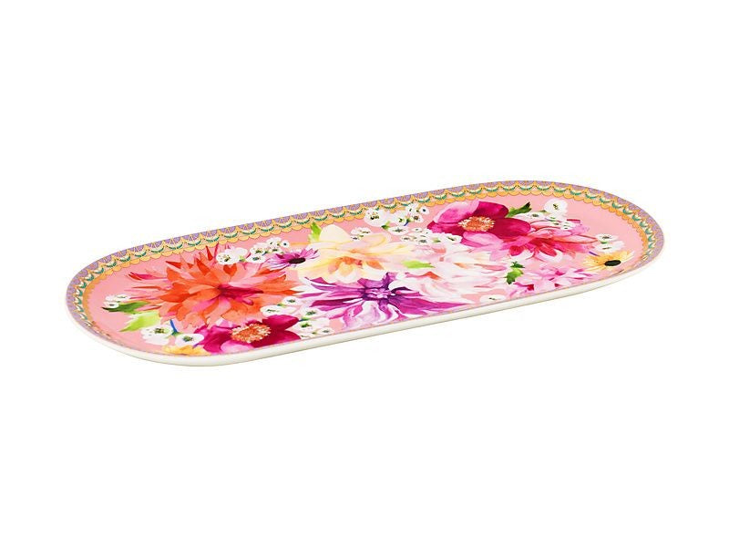Maxwell & Williams Teas & C's Dahlia Daze Platter 25x12cm Pink