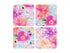 Maxwell & Williams Teas & C's Dahlia Daze Cork Back Coaster Set Of 4 10.5cm Assorted