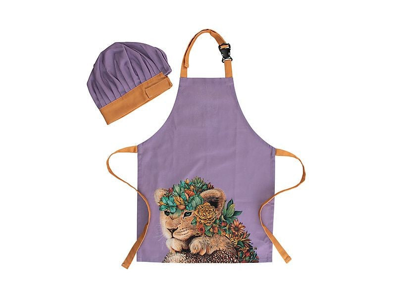 Maxwell & Williams Marini Ferlazzo Wild Planet Kids Apron & Hat Set Lion