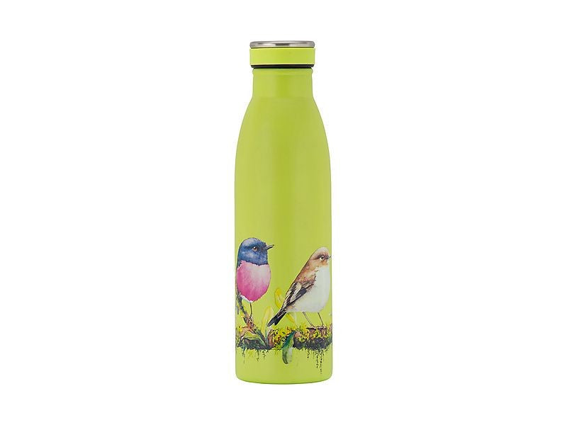 Maxwell & Williams Katherine Castle Bird Talk Double Wall Insulated Bottle 500ml Pink Robins