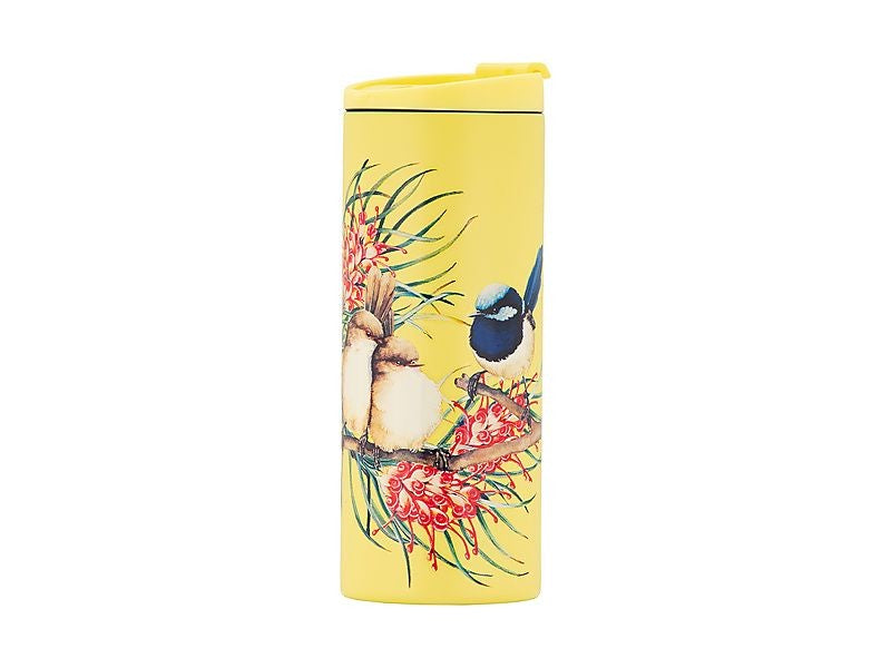 Maxwell & Williams Katherine Castle Bird Talk Double Wall Insulated Cup 350ml Superb Fairy-wrens