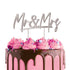 Cake Craft Metal Topper Mr & Mrs - Silver