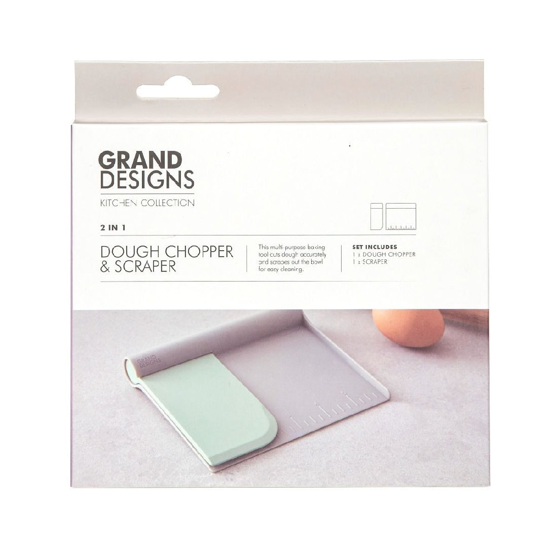 Grand Designs 2 in 1 Dough Chopper & Scraper Set