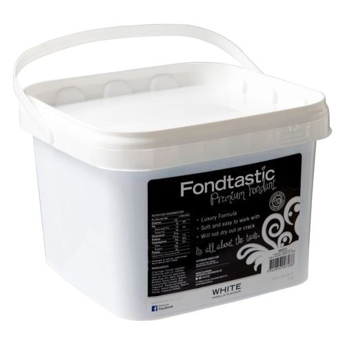 Mondo Fondtastic Premium Rolled Vanilla Flavoured Fondant White 4kg