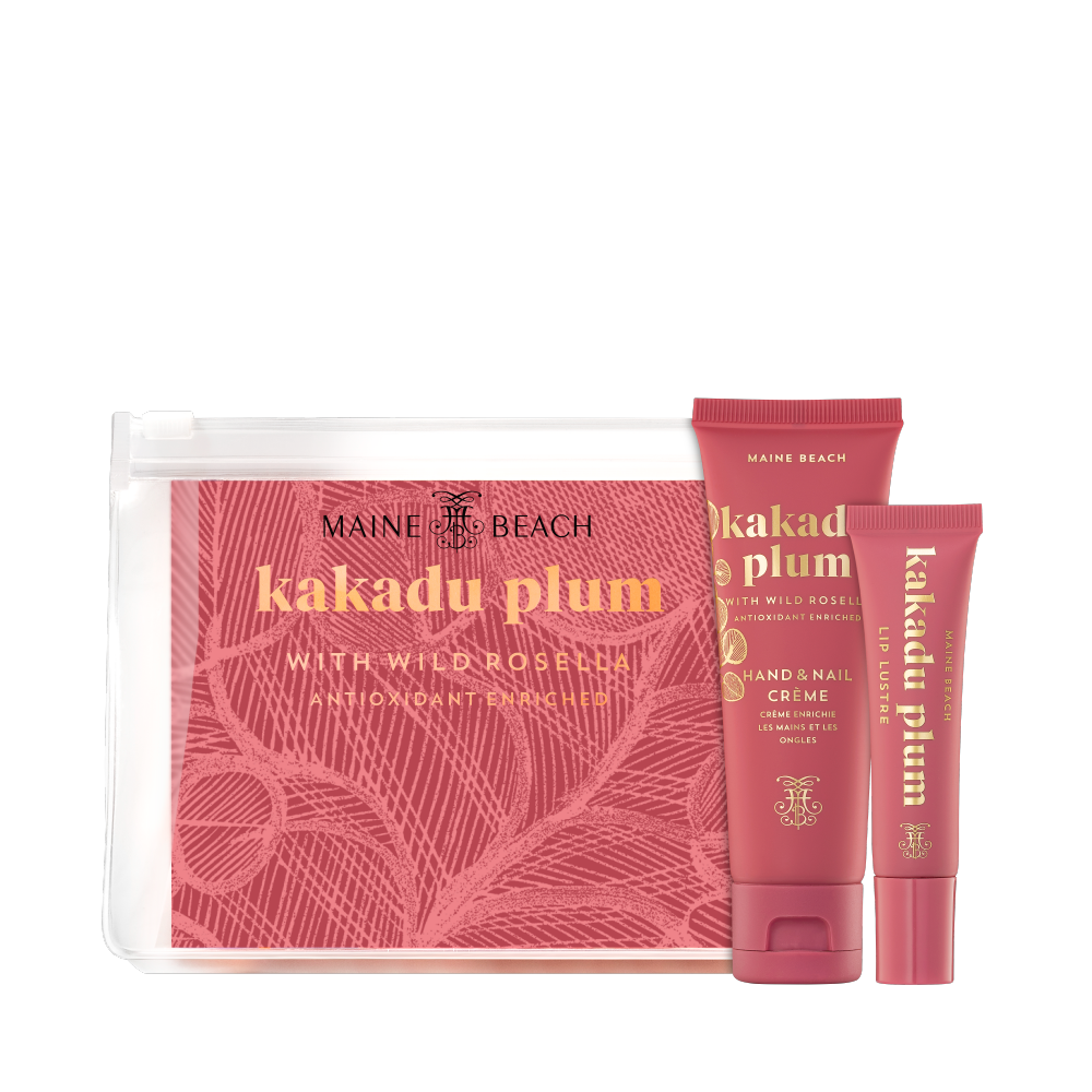 Kakadu Plum Essentials Pack - Lip Lustre And Hand & Nail Creme 50ml