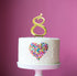 Sugar Crafty - Gold Cake Topper Number 8