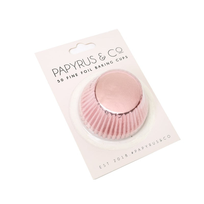 Papyrus & Co Foil Baking Cups - Pastel Pink 50mm